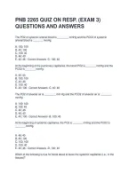 PNB 2265 QUIZ ON RESP&period; &lpar;EXAM 3&rpar; QUESTIONS AND ANSWERS