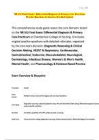 NR 511 Exam &vert;QUESTIONS & ANSWERS&vert; already graded A&plus; &lpar;COMPLETE BUNDLE&rpar; UPDATED&excl;&excl;&excl;