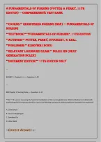Fundamentals of Nursing Potter and Perry 11th Edition Comprehensive Test Bank with Complete Practice Questions and Answers Covering Essential Nursing Concepts Clinical Skills Patient Care Assessment Communication Safety Health Promotion Documentation Infe