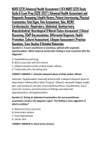 NURS 5220 Advanced Health Assessment &vert; UTA NURS 5220 Study Guide & Exam Prep 2026&ndash;2027 &vert; Advanced Health Assessment and Diagnostic Reasoning &vert; Health History&comma; Patient Interviewing&comma; Physical Examination&comma; Vital Signs&comma; Pain Assessment&comma; Skin&comma; HEENT&comma; Cardiovas