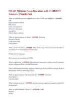 NR 601 Midterm Exam Questions with CORRECT &NewLine;Answers- Chamberlain