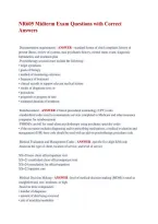 NR605 Midterm Exam Questions with Correct &NewLine;Answers