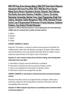 WGU C207 Data-Driven Decision Making &vert; WGU C207 Study Guide & Objective Assessment &lpar;OA&rpar; Exam Prep 2026&ndash;2027 &vert; WGU Data-Driven Decision Making Course Review &vert; Quantitative Analysis&comma; Statistics&comma; Data Collection&comma; Data Quality&comma; Descriptive Statistics&comma; Probabi
