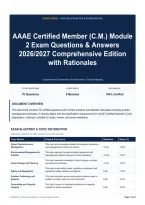 AAAE Certified Member &lpar;C&period;M&period;&rpar; Module 2 Exam Questions & Answers 2026&sol;2027 Comprehensive Edition with Rationales
