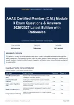 AAAE Certified Member &lpar;C&period;M&period;&rpar; Module 3 Exam Questions & Answers 2026&sol;2027 Latest Edition with Rationales