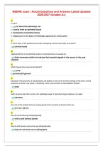 NBDHE exam &vert; Actual Questions and Answers Latest Updated&NewLine;2026&sol;2027 &lpar;Graded A&plus;&rpar;&NewLine;NBDHE exam &vert; Actual Questions and Answers Latest Updated&NewLine;2026&sol;2027 &lpar;Graded A&plus;&rpar;&NewLine;