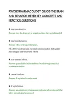PSYCHOPHARMACOLOGY DRUGS THE BRAIN&NewLine;AND BEHAVIOR MEYER KEY CONCEPTS AND&NewLine;PRACTICE QUESTIONS