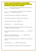 ATT Week 5  ACTUAL EXAM &lbrack;QUESTION 1- 200&rsqb; AND ANSWERS &NewLine;UPDATED 2026&sol;2027&vert; 100&percnt; VERIFIED&vert;DETAILED RATIONALES &ndash;PASS &NewLine;GUARANTEED A&plus; GRADED &vert;INSTANT DOWNLOAD 