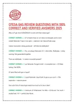 CFESA GAS REVIEW QUESTIONS WITH 100&percnt; &NewLine;CORRECT AND VERIFIED ANSWERS 2025-2026 