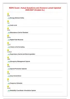 NERC Exam &vert; Actual Questions and Answers Latest Updated&NewLine;2026&sol;2027 &lpar;Graded A&plus;&rpar;&NewLine;