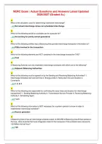 NERC Exam &vert; Actual Questions and Answers Latest Updated&NewLine;2026&sol;2027 &lpar;Graded A&plus;&rpar;