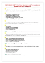 NERC EXAM PREP 101 &vert; Actual Questions and Answers Latest&NewLine;Updated 2026&sol;2027 &lpar;Graded A&plus;&rpar;