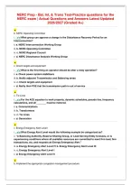 NERC Prep - Bal&comma; Int&comma; & Trans Test-Practice questions for the&NewLine;NERC exam &vert; Actual Questions and Answers Latest Updated&NewLine;2026&sol;2027 &lpar;Graded A&plus;&rpar;