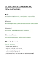 PTI TEST 2 PRACTICE QUESTIONS AND&NewLine;DETAILED SOLUTIONS
