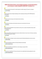 NERC RC Exam-times&comma; percentages &values &vert; Actual Questions&NewLine;and Answers Latest Updated 2026&sol;2027 &lpar;Graded A&plus;&rpar;