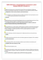 NERC SOS Exam &vert; Actual Questions and Answers Latest&NewLine;Updated 2026&sol;2027 &lpar;Graded A&plus;&rpar;
