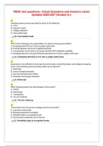 NERC text questions &vert; Actual Questions and Answers Latest&NewLine;Updated 2026&sol;2027 &lpar;Graded A&plus;&rpar;