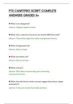 PTS CANFITPRO SCRIPT COMPLETE&NewLine;ANSWERS GRADED A&plus;