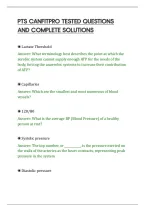 PTS CANFITPRO TESTED QUESTIONS&NewLine;AND COMPLETE SOLUTIONS