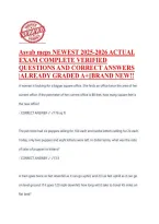 Asvab meps NEWEST 2025-2026 ACTUAL &NewLine;EXAM COMPLETE VERIFIED &NewLine;QUESTIONS AND CORRECT ANSWERS &NewLine;&vert;ALREADY GRADED A&plus;&vert;&vert;BRAND NEW&excl;&excl; 