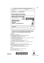 Edexcel A Level Mathematics 2026 Paper 1