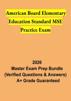 American Board Elementary Education Standard MSE Practice Exam 2026 &vert; ABCTE Multiple Subject Exam Review