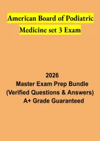 American Board of Podiatric Medicine Set 3 Exam 2026 &vert; ABPM Board Certification Study Guide