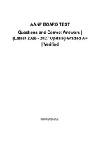 AANP Board Exam Prep &vert; Latest Practice Questions & Verified Answers &vert; Grade A&plus; &vert; 2026&sol;2027
