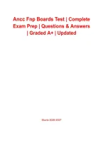 ANCC FNP Board Exam Review &vert; Latest Questions & Correct Answers &vert; Grade A&plus; &vert; 2026&sol;2027&NewLine;