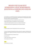 HESI RN Exit Exam Next Generation Latest Screenshots &ndash; Questions & Practice Study Guide