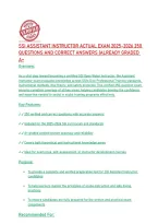 SSI ASSISTANT INSTRUCTOR ACTUAL EXAM 2025-2026 250 &NewLine;QUESTIONS AND CORRECT ANSWERS &vert;ALREADY GRADED &NewLine;A&plus; 