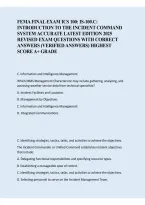 FEMA FI-1 &vert; Fire Investigation Course Exam Prep&comma; Practice Questions & Study Guide