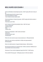 MVU NURS 629 Exam 4 &vert; Practice Questions & Answers 2026&sol;2027