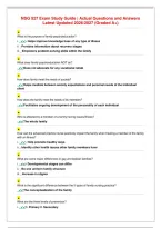 NSG 527 Exam Study Guide &vert; Actual Questions and Answers&NewLine;Latest Updated 2026&sol;2027 &lpar;Graded A&plus;&rpar;