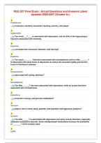 NSG 527 Final Exam &vert; Actual Questions and Answers Latest&NewLine;Updated 2026&sol;2027 &lpar;Graded A&plus;&rpar;&NewLine;