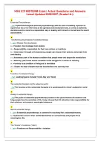 NSG 527 MIDTERM Exam &vert; Actual Questions and Answers&NewLine;Latest Updated 2026&sol;2027 &lpar;Graded A&plus;&rpar;