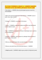 PCA PLANT PATHOGENS &lbrack;2026&rsqb; &vert; A&plus; VERIFIED ANSWERS &vert;&NewLine;UPDATED ACTUAL QUESTIONS &vert; DETAILED STUDY GUIDE