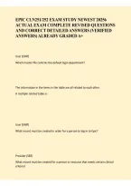 EPIC CLN251-252 Exam Study Newest 2025 &ndash; Revised Exam Questions & Correct Answers