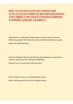 EPIC CLN 251-252 Study Set Newest 2025 &ndash; Revised Exam Questions & Correct Answers