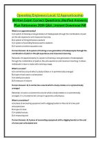 Operating Engineers Local 12 Apprenticeship Written Exam Correct Questions &lpar;Verified Answers&rpar; Plus Rationales 2026 Q&A &vert; Instant Download Pdf
