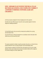 EPIC AMB 400 Exam Newest 2025 &ndash; Revised Exam Questions & Complete Study Guide