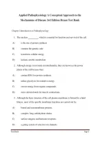 Applied Pathophysiology&colon; A Conceptual Approach to the Mechanisms of Disease 3rd Edition &vert; Complete Test Bank&comma; Questions & Answers 2026&sol;2027