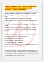 HESI OB&sol;MATERNITY &lbrack;2026&rsqb; &vert; VERIFIED SOLUTIONS &vert;&NewLine;UPDATED ACTUAL QUESTIONS &vert; STEP-BY-STEP&NewLine;ANSWERS &vert; COMPLETE EXAM PREP