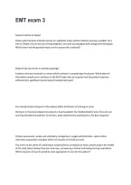 EMT Exam 3 Questions and Answers &vert; Practice Test&comma; Review & Study Guide