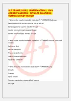 SLP PRAXIS &lbrack;2026&rsqb; &vert; UPDATED ACTUAL &vert; 100&percnt;&NewLine;CORRECT ANSWERS &vert; DETAILED SOLUTIONS &vert;&NewLine;COMPLETE STUDY REVIEW