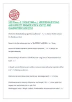 SOD Theory 2 &lpar;2025&rpar; EXAM ALL VERIFIED QUESTIONS &NewLine;AND CORRECT ANSWERS 100&percnt; SOLVED AND &NewLine;GUARANTEED SUCCESS&excl;&excl; 