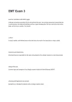 EMT Exam 3 &vert; Practice Questions&comma; Correct Answers & Comprehensive Study Guide