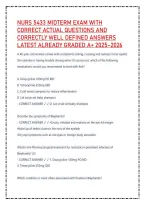 NURS 5433 MIDTERM EXAM WITH &NewLine;CORRECT ACTUAL QUESTIONS AND &NewLine;CORRECTLY WELL DEFINED ANSWERS &NewLine;LATEST ALREADY GRADED A&plus; 2025&ndash;2026