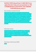 HAZMAT Operations ProBoard Exam V1 2025&ndash;2026 &vert; 200&plus; Practice Questions & Answers &vert; Certification Prep