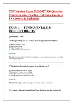 CNT Written Exam 2026&sol;2027 300-Question &NewLine;Comprehensive Practice Test Bank Exams in &NewLine;1 &bull; Answers & Rationales